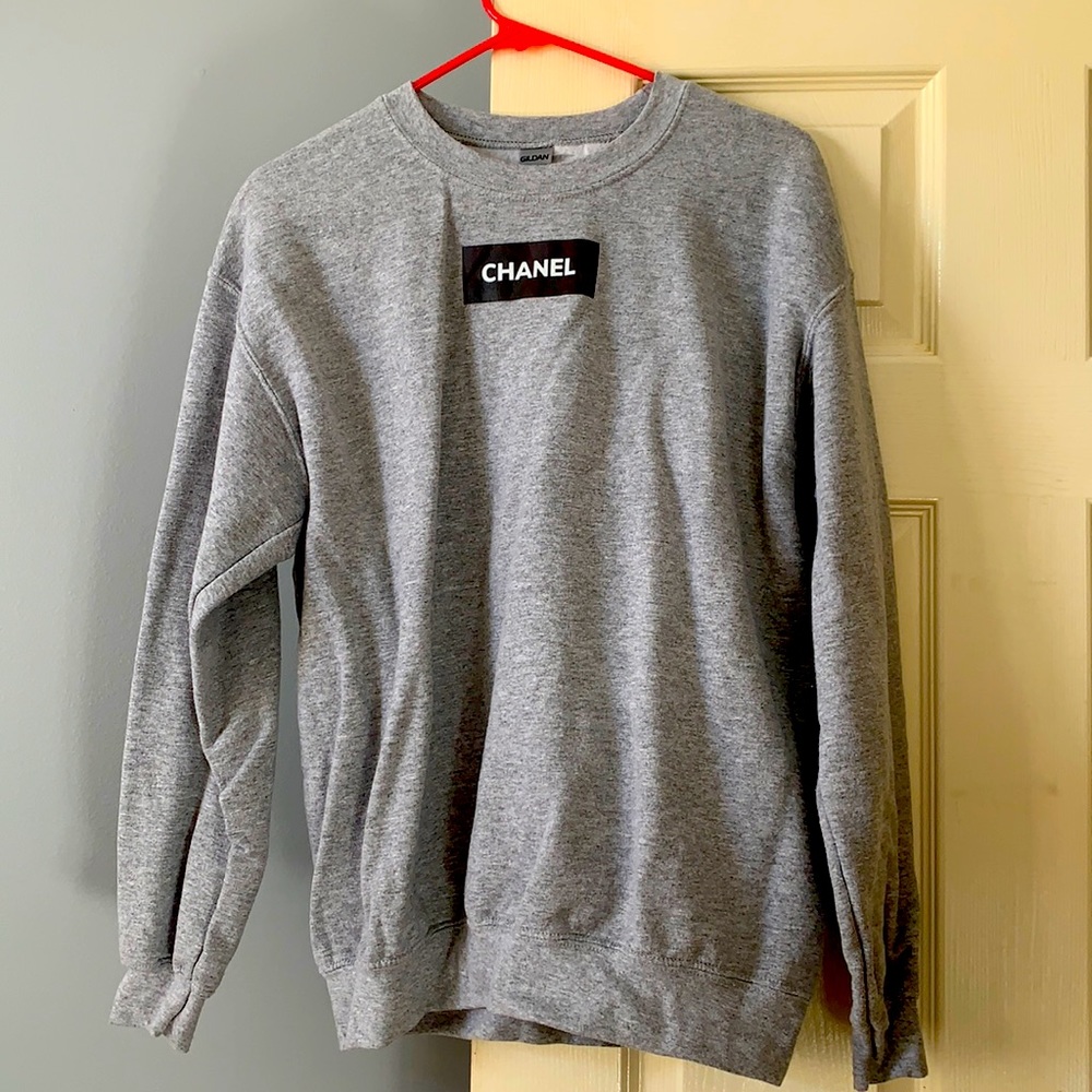 Grey Chanel hoodie, size M. Super warm and great condition